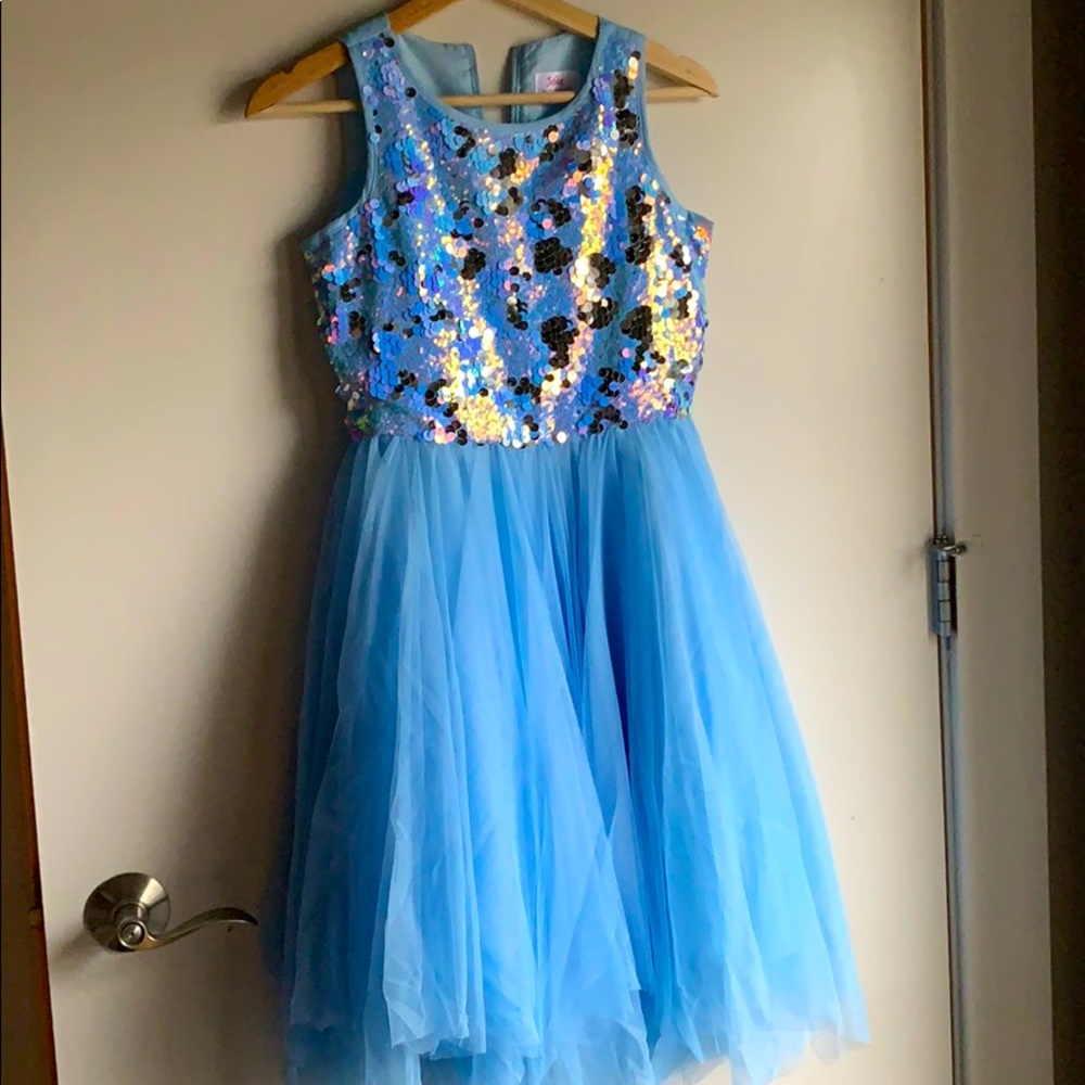 Justice girls Beautiful princess dress Size 14 - Picture 1 of 7